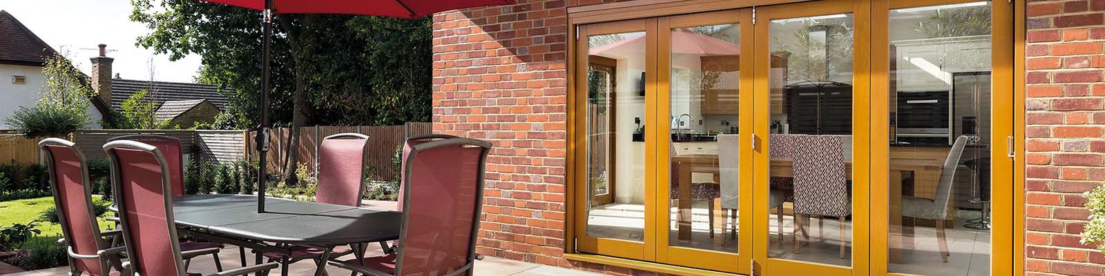 Classic Stamford - Bi-Fold Doors made Aluminium and Wood